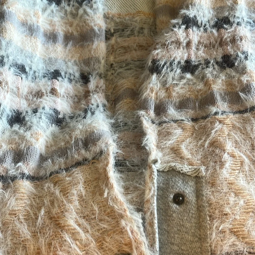 FREE PEOPLE fair weather fuzzy oversized cardigan - Picture 7 of 7